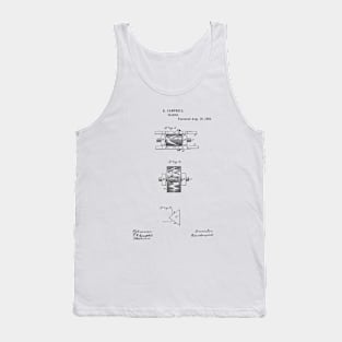 Gearing Vintage Retro Patent Hand Drawing Funny Novelty Gift Tank Top